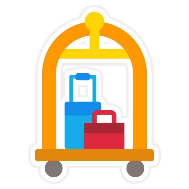 Luggage Cart Icon