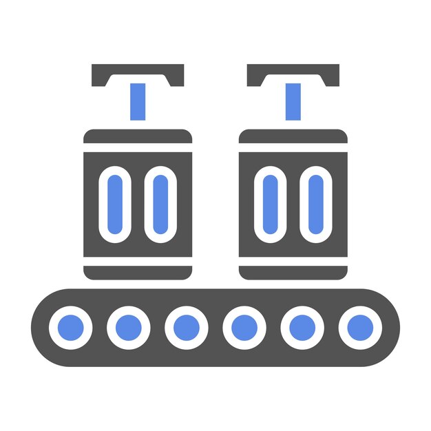 벡터 수하물 컨베이어 아이콘 스타일
