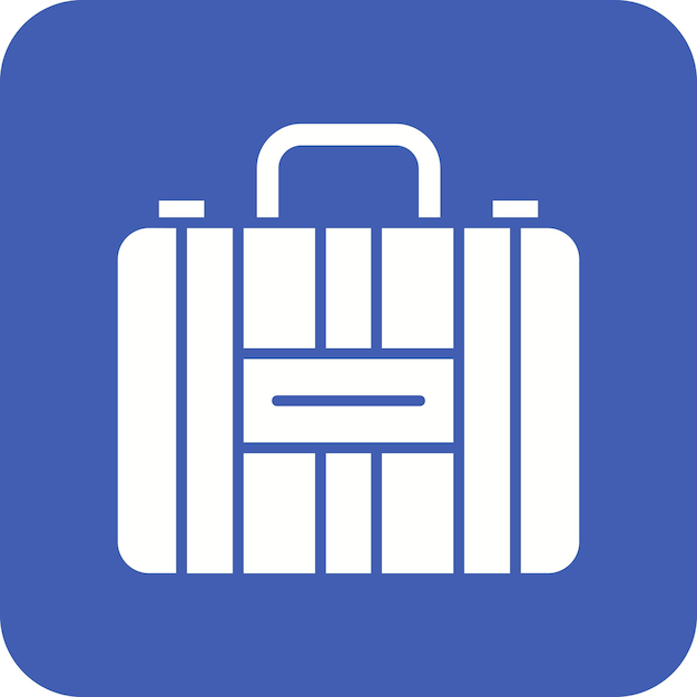 Векторное изображение значка багажа может быть использовано для моды