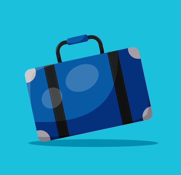 Luggage suitcase isolate travel symbol vector illustration