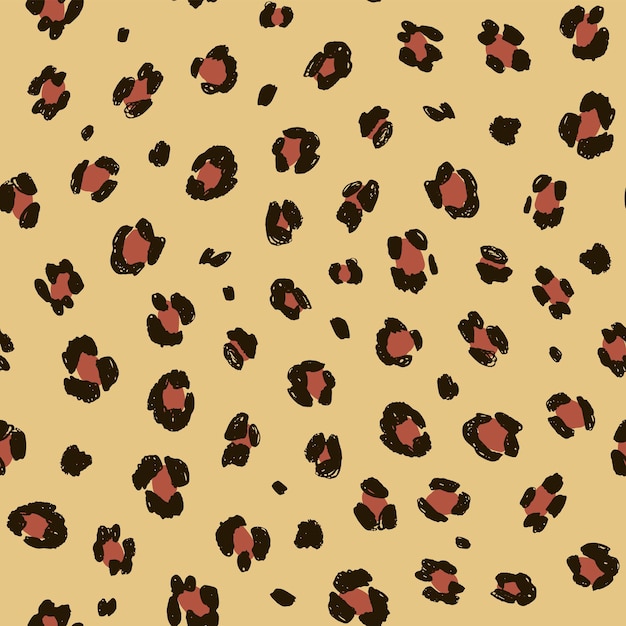 Luipaard print vector naadloos patroon