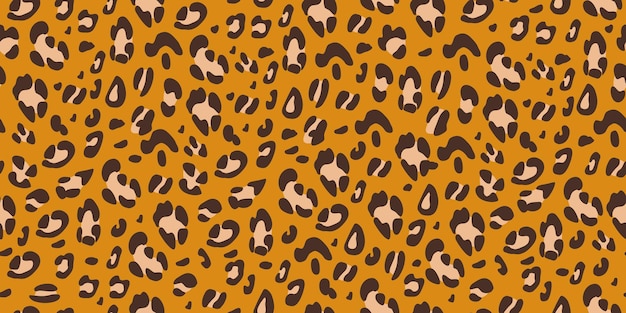 Luipaardbruin naadloos patroon Dierlijke print voor textielpapier