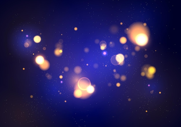 luminous background with colorful lights bokeh