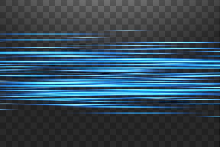 Vector luminous blue abstract sparkling lined background. premium.