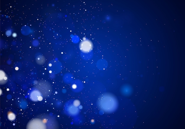 Luminous lights bokeh effect. sparkling magical dust particles.