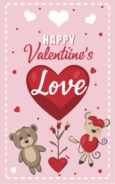 Vector luminous love lovedrenched valentine's day begroeting