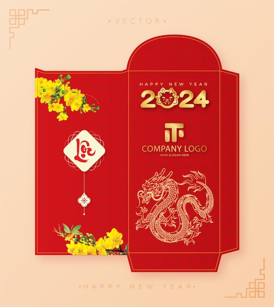 Premium Vector Lunar new year 2024