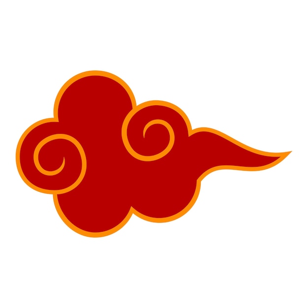 Vector lunar new year cloud illustration