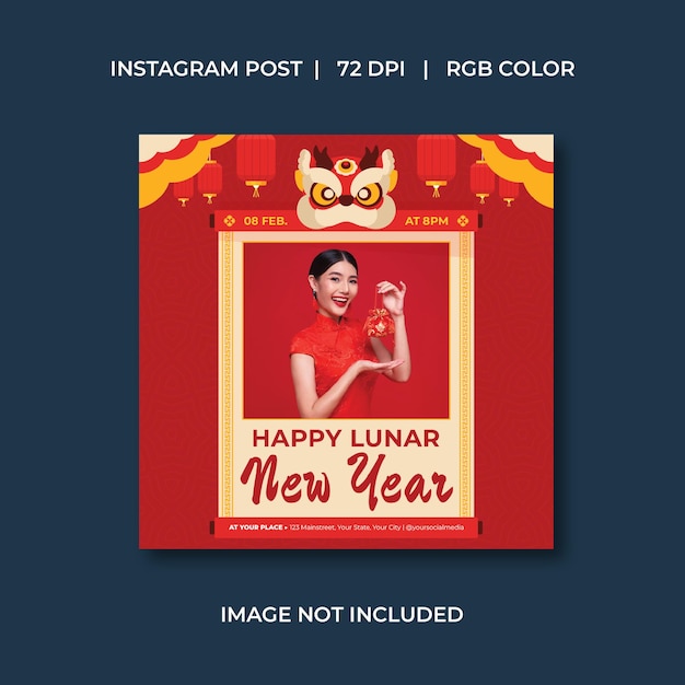 Lunar new year socials media