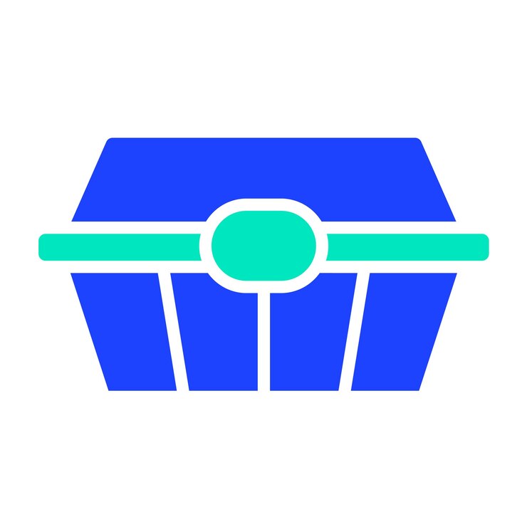 Vector lunch box vector icon design illustration