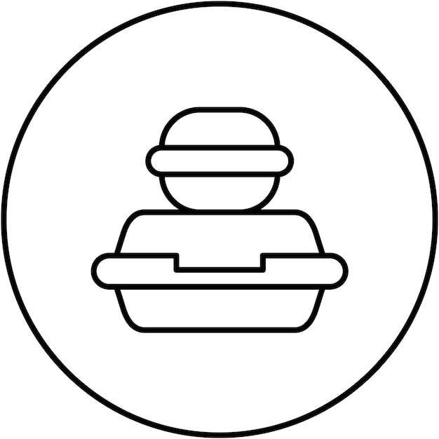 Lunch icon vector afbeelding Kan worden gebruikt voor Catering
