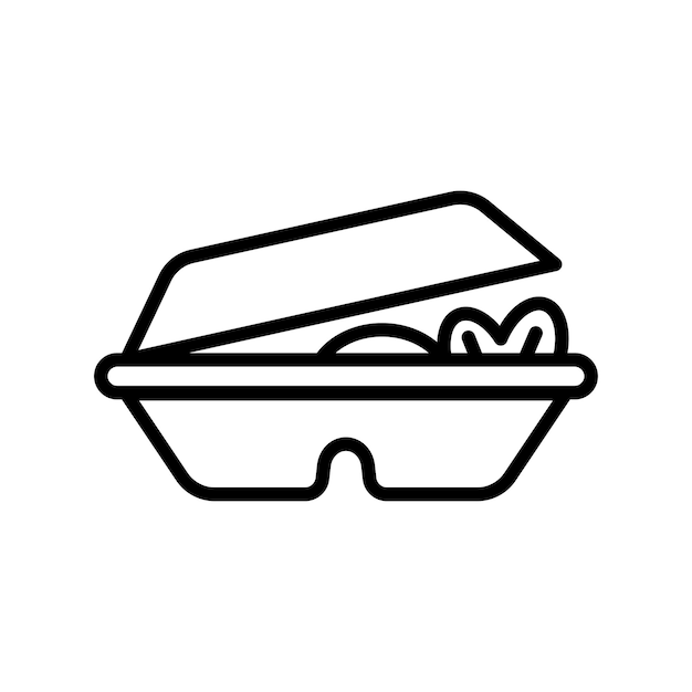 lunch pictogram vector ontwerpsjabloon op witte achtergrond