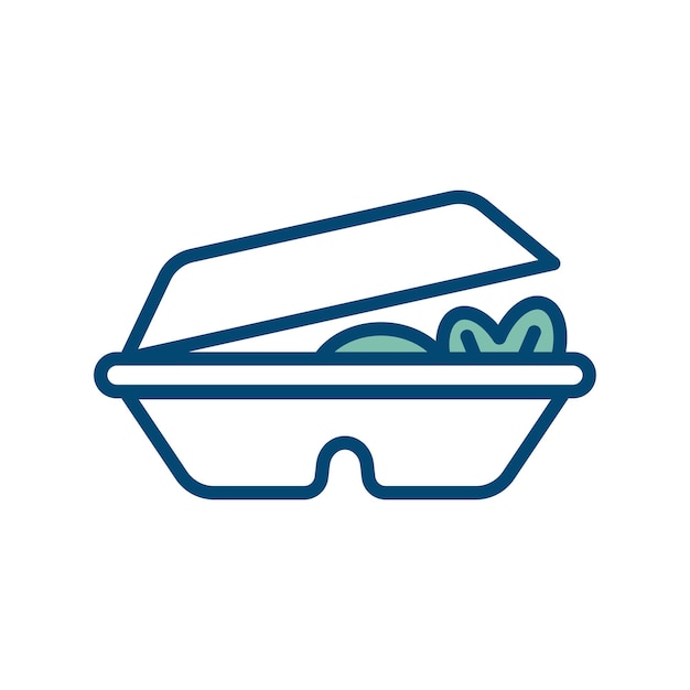 lunch pictogram vector ontwerpsjabloon op witte achtergrond