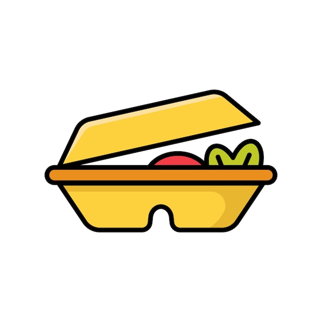 lunch pictogram vector ontwerpsjabloon op witte achtergrond