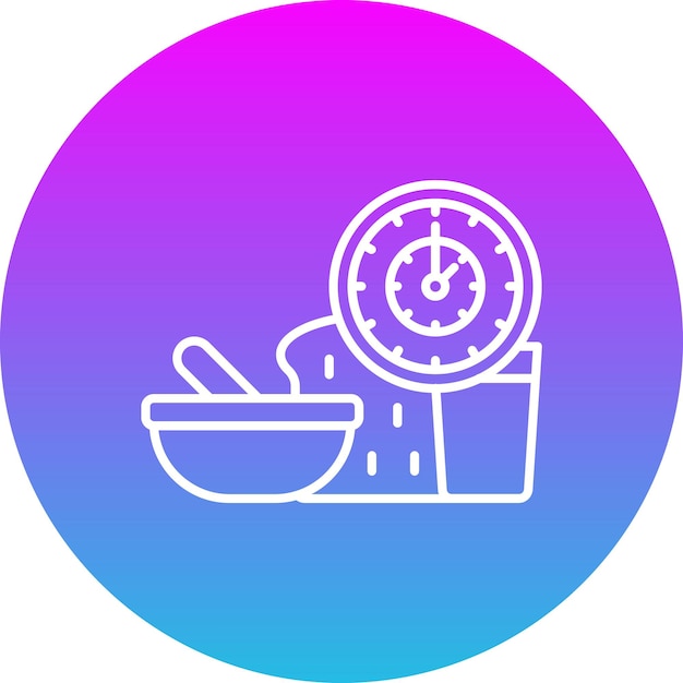 Vector lunch time icon