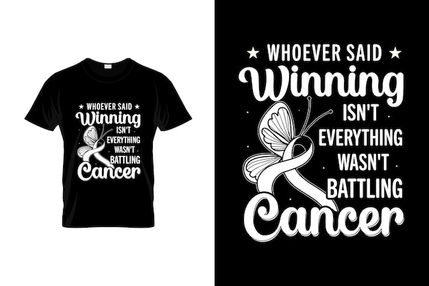 Lung cancer TShirt Design or Lung cancer poster Design Lung cancer Quotes Lung cancer Typogr