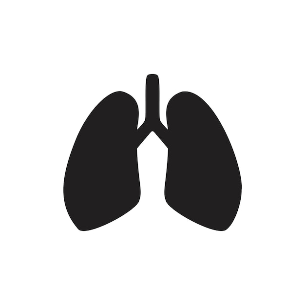 Vector lung icon vector health and medical design illustration