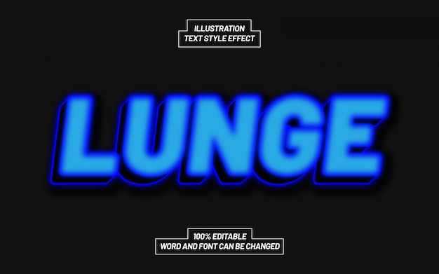 Lunge text style effect