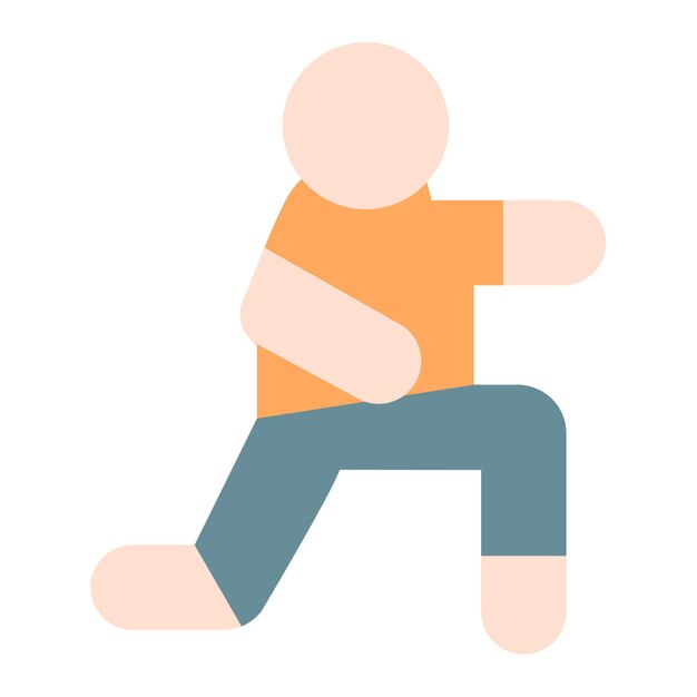 Vector lunges vector illustration