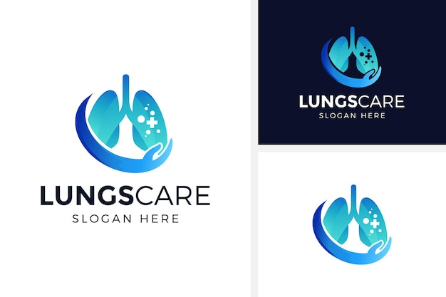 lungs care logo illustration