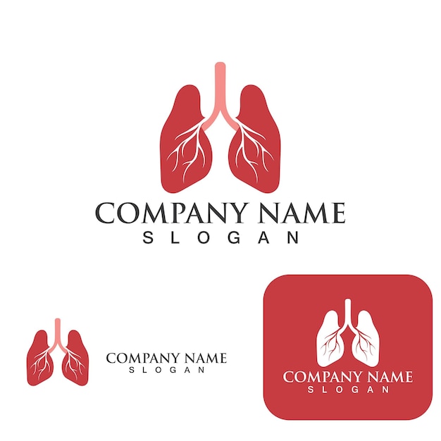 Lungs Care Logo Template Design Vector Lungs health Design ConceptCreative Icon  Vector