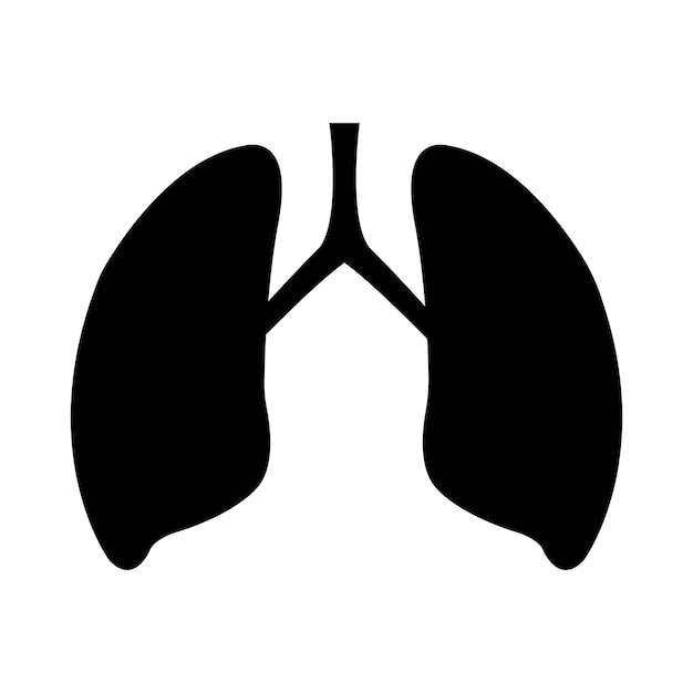 肺アイコン ロゴ ベクター デザイン テンプレート