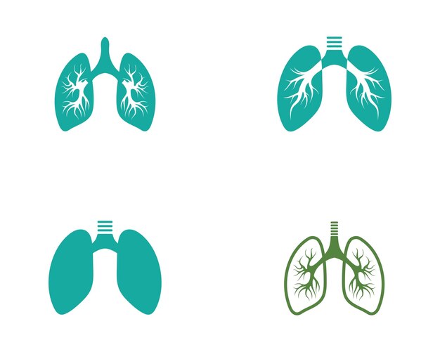 Lungs icon vector illustration