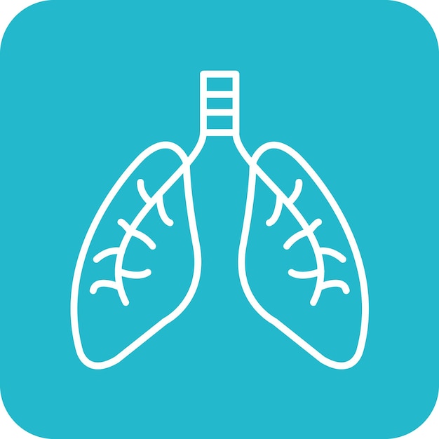 Lungs icon vector image Can be used for Medicine