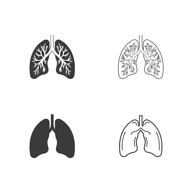 Vector lungs icon