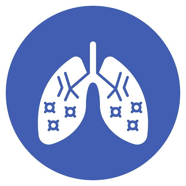 Lungs Infection Vector Illustration Style