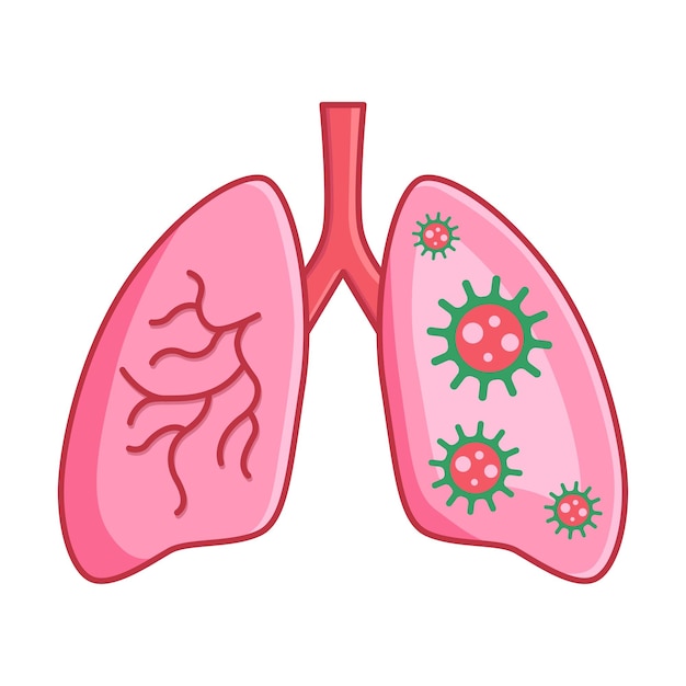 벡터 최신 유행 디자인에 폐 기관 인간 아이콘 벡터