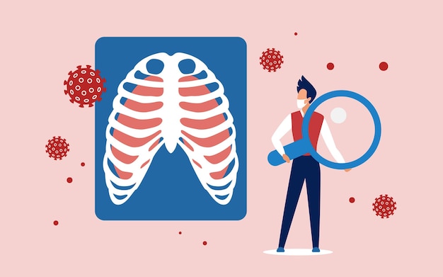 Lungs virus cell medical analysis