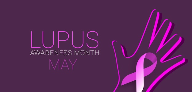 Lupus Awareness Month may vector illustration