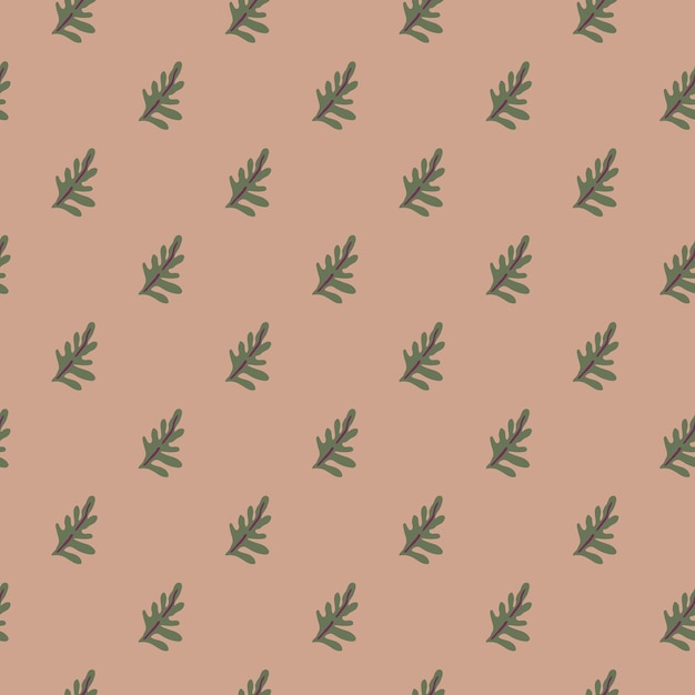 Vector lush green leaves and exotic plants in a seamless pattern