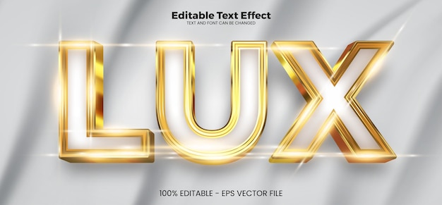 Lux editable text effect in modern trend style