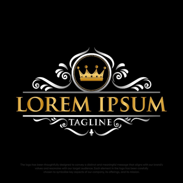 Luxary logo Luxary logo ontwerp luxe kroon logo vector logo sjabloon