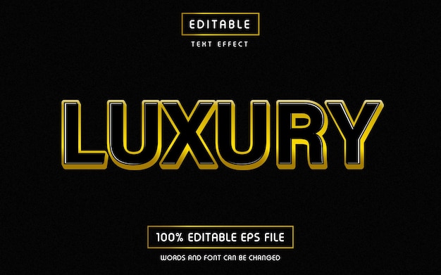 Luxe 3D-bewerkbare teksteffectsjabloon