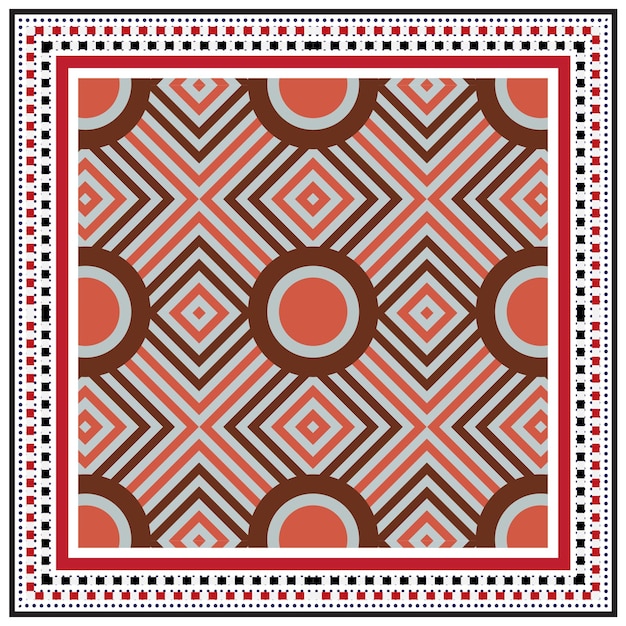 Luxe Abstract geometrische vorm achtergrond ontwerper sjaal retro basis print plaatsing