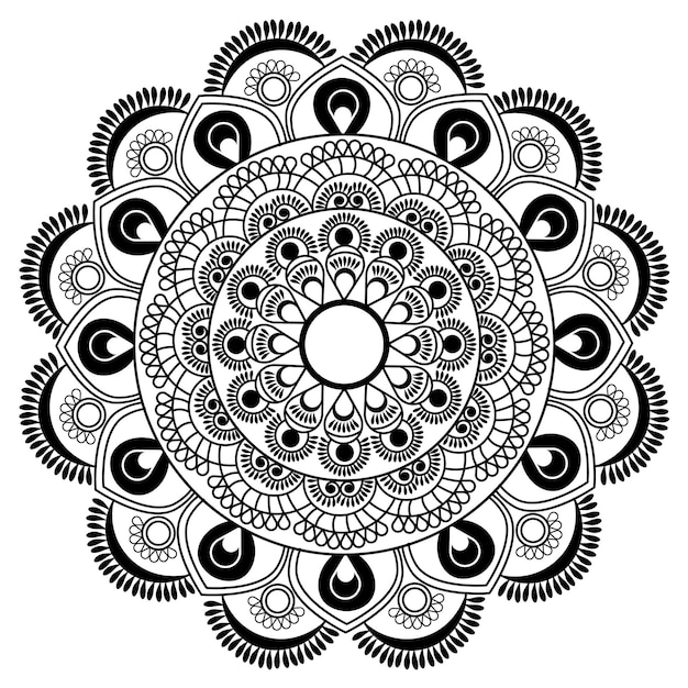 Vector luxe abstract mandala ontwerp achtergrond