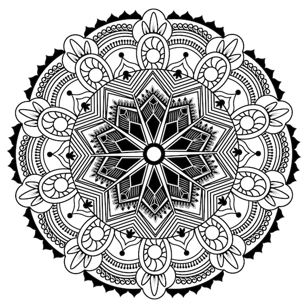 Luxe Abstract Mandala Ontwerp achtergrond