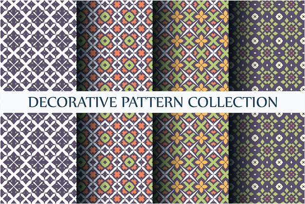 Luxe abstracte patroon collectie decoratieve stijl