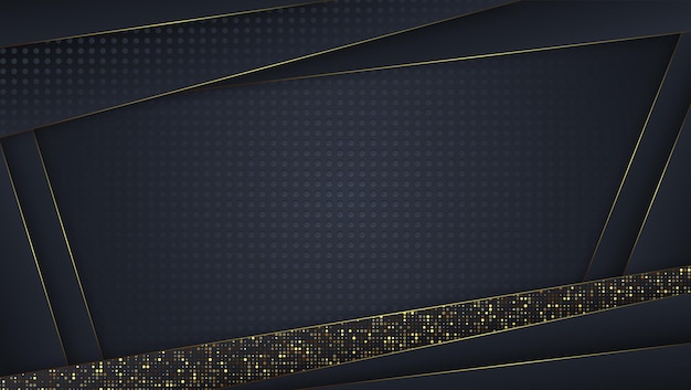 Luxe achtergrond met gouden abstracte vormen