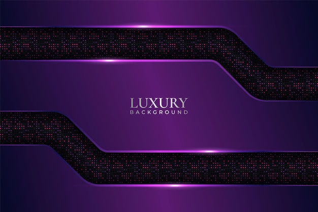 Luxe Achtergrond Minimalistisch Glanzend Metallic met Glow Purple in Dark