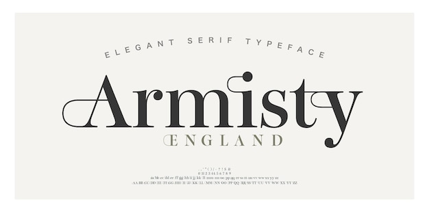 Luxe alfabet letters lettertype en nummer typografie elegante klassieke belettering serif lettertypen decoratieve bruiloft vintage retro concept vectorillustratie