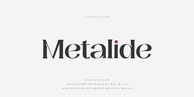 Luxe alfabetletters lettertype typografie elegante bruiloft belettering serif-lettertypen premium vector