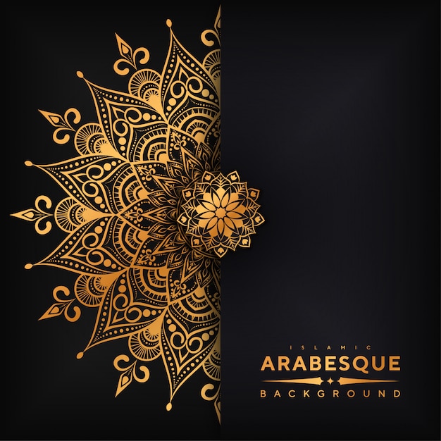 Vector luxe arabesque mandala patroon