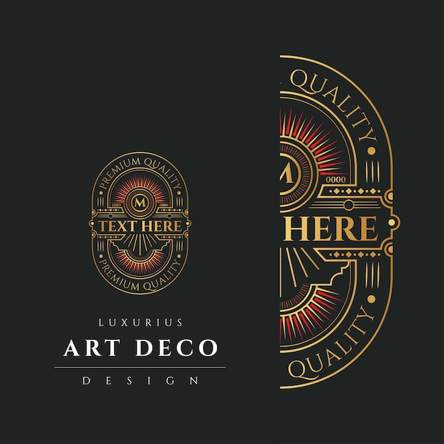 Vector luxe art deco-ontwerp