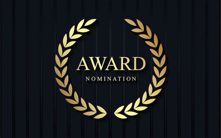 Vector luxe award nominatie achtergrond.