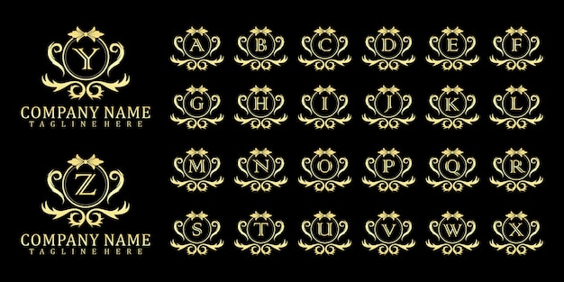 Luxe beginletter logo set