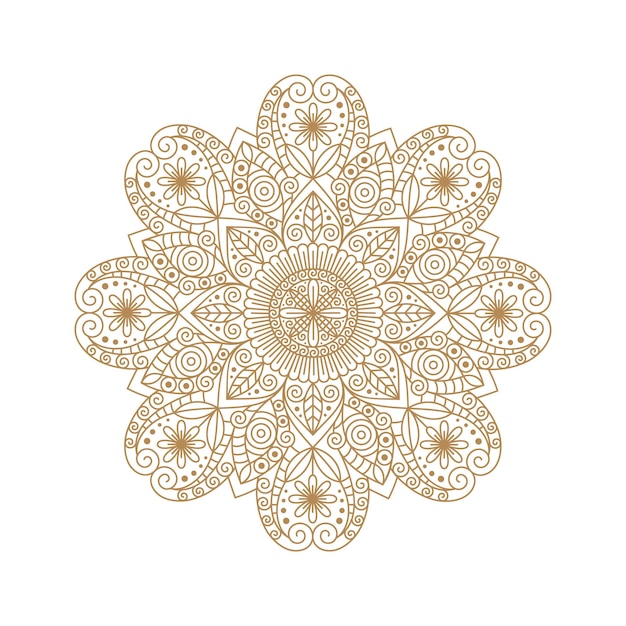 Luxe bloemenpatroon Mandala